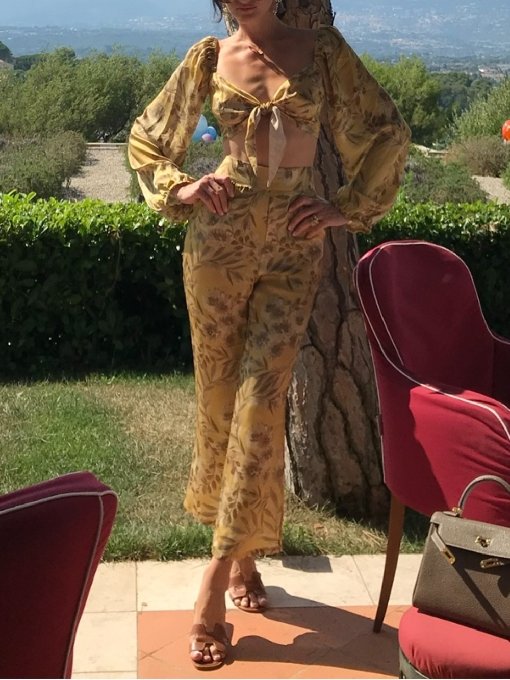 Stone Cold Fox Silk Pants and Top Set